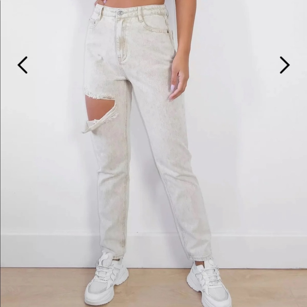 Missguided Disstressed Jeans